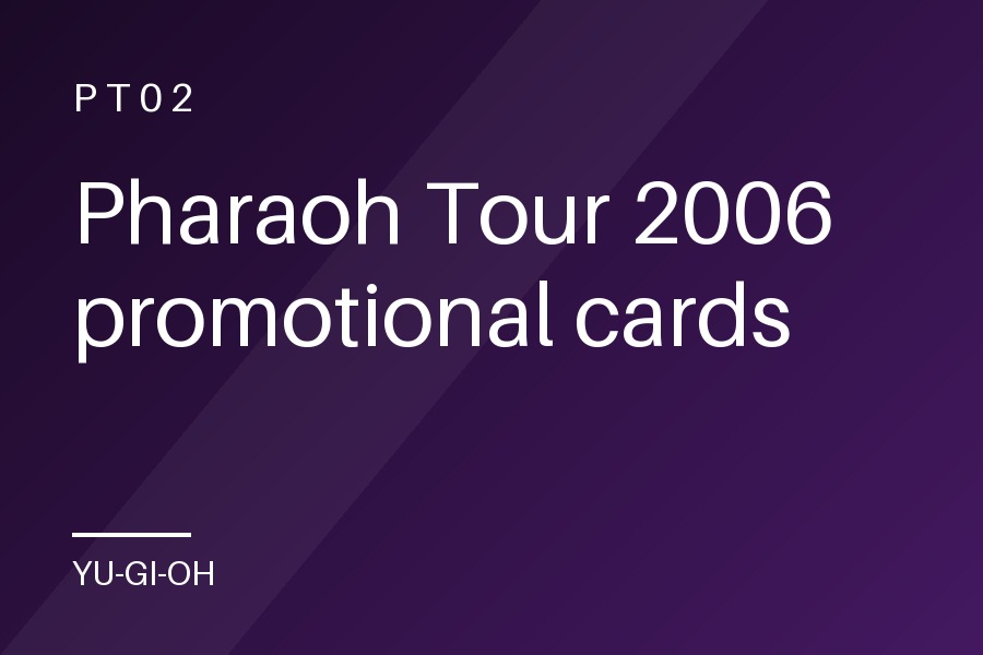 Pharaoh Tour 2006 promotional cards
